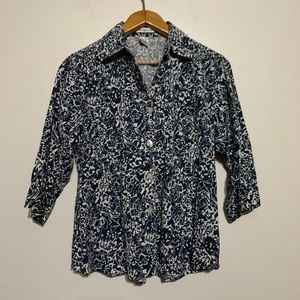Rebecca MaLone Blouse Size Medium